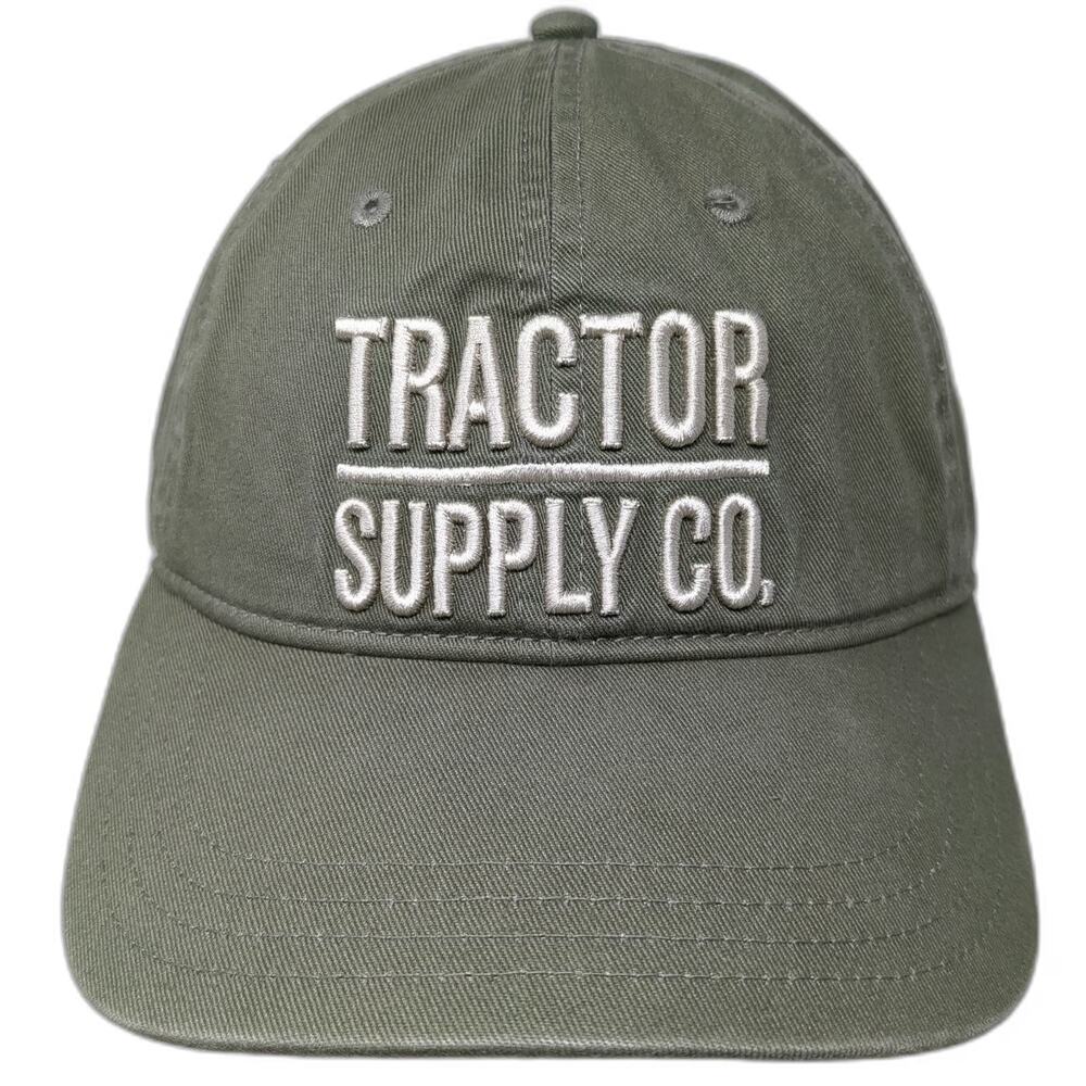 Tractor Supply Co. Snapback Green One Size Hat Embroidered Logo Baseball Cap